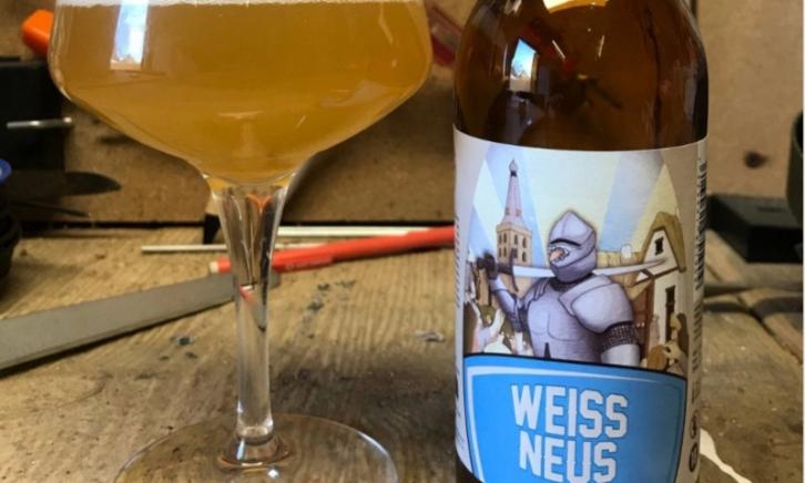 Wiessneus witbier flesje en glas